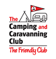 Camping and caravanning club logo and link